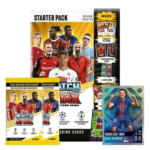 Champions League UEFA Match Attax Topps TCG Zestaw Startowy z Kartami - Czasopisma - miniaturka - grafika 1