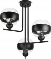 Lampy sufitowe - Lampa Wisząca Sufitowa Żyrandol Czarna Szklane Kule Black Belt C3 LED E27 - miniaturka - grafika 1