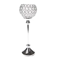 Ozdoby bożonarodzeniowe - Metalowy świecznik na podgrzewacz Silverette, 29,5 x 10 cm - miniaturka - grafika 1