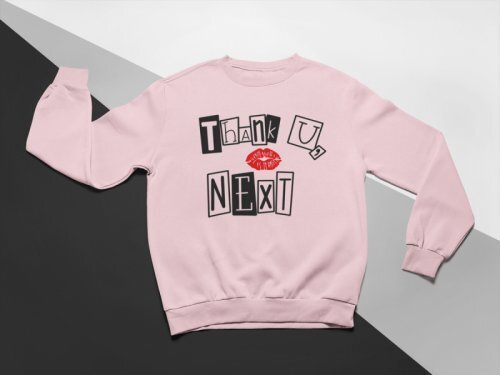 KIDSBEE Stylowa dziecięca bluza dziewczęca Thank You Next - różowy, rozmiar 98