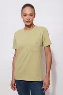 Koszulki i topy damskie - Koszulka Carhartt Heavyweight K87 Pocket - miniaturka - grafika 1