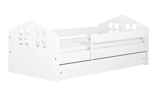 Białe łóżko dziecięce ze stelażem 80x180 L9-T67 - Łóżka dla dzieci i młodzieży - miniaturka - grafika 1