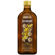 Syropy i koncentraty owocowe - Premium Rosa Syrop Imbir z cytryną z inuliną i miodem, 250 ml - miniaturka - grafika 1