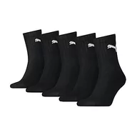 Skarpetki damskie - PUMA Puma Unisex Short Crew Socks (5 sztuk) Skarpety Uniseks, czarny , 35-38 EU - miniaturka - grafika 1