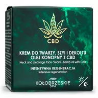 Kremy do twarzy - KołobrzeskieSPA, Krem Do Twarzy, Szyi I Dekoltu, Olej Konopny Z Cbd - miniaturka - grafika 1