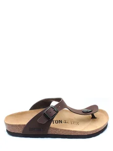 BAYTON Japonki "Mercure" w kolorze brązowym - Klapki i japonki damskie - miniaturka - grafika 1