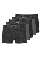 Majtki męskie - Bokserki (dłuższa nogawka) Soul Henderson 5-pak czarny, grafitowy M - miniaturka - grafika 1