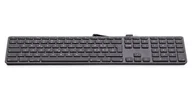 Klawiatury - LMP KB-1243 klawiatura Uniwersalne USB Grecki Szary LMP-KB-1243-GR-SG - miniaturka - grafika 1