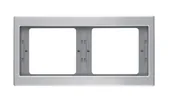 Klawisze i ramki - Berker Ramka potrójna podwójna pozioma K.5 aluminium - miniaturka - grafika 1