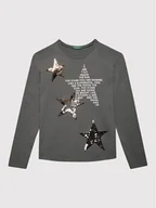 Bluzki damskie - United Colors Of Benetton Bluzka 3096C107D Szary Regular Fit - miniaturka - grafika 1