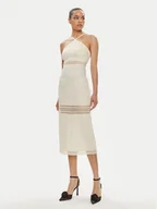 Sukienki - Patrizia Pepe Sukienka letnia 2A2729/A268-W362 Écru Slim Fit - miniaturka - grafika 1