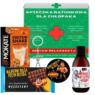 Zestaw Prezent na Dzień Chłopaka dla Faceta Apteczka Mokate Żel Urodziny - Zestawy upominkowe - miniaturka - grafika 1