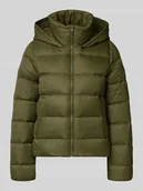 Kurtki damskie - Kurtka puchowa o kroju regular fit z naszywką z logo - miniaturka - grafika 1