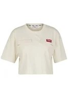 Koszulki i topy damskie - Fila Damska koszulka Tallinn Cropped Tee, Słodka kukurydza, M - miniaturka - grafika 1