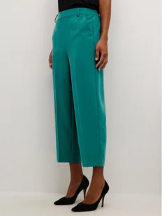 Kaffe Spodnie materiałowe Sakura 10506127 Zielony Relaxed Fit - Spodnie damskie - miniaturka - grafika 1