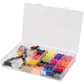 Prace ręczne dla dzieci - Zestaw Koralików Do Robienia Biżuterii Wielokolorowy - miniaturka - grafika 1