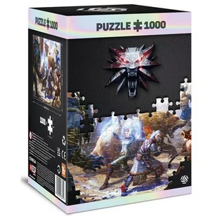 The Witcher (Wiedźmin): Geralt & Triss in Battle puzzle 1000 elementów - Puzzle - miniaturka - grafika 1