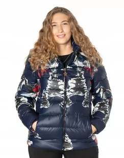 Ciepła Zimowa Kurtka Damska Ocieplana 267-02 r XXL - Kurtki damskie - miniaturka - grafika 1