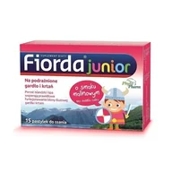 Przeziębienie i grypa - PHYTOPHARM KLÄKA S.A. Fiorda Junior, pastylki do ssania o smaku malinowym, 15 szt. 3024721 - miniaturka - grafika 1