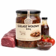 Szybkie dania obiadowe - Gulasz Wołowy BBQ - 400 g Schronisko Bukowina - miniaturka - grafika 1