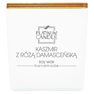 Świeca sojowa zapachowa KASZMIR Z RÓŻĄ DAMASCEŃSKĄ 220g - Świece - miniaturka - grafika 1