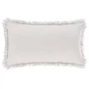 Atmosphera Poduszka dekoracyjna do salonu sypialni poducha ozdobna z frędzlami biała 30 x 50 cm B07TVYJX9V - Poduszki dekoracyjne - miniaturka - grafika 1