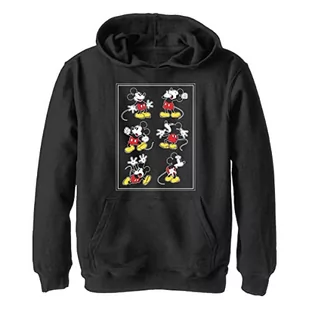 Disney Chłopięca bluza z kapturem Mickey Looks, Czarny, XL - Bluzy dla chłopców - miniaturka - grafika 1
