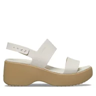 Sandały damskie - Sandały Crocs Brooklyn Sky Sandal 212250 Beżowy - miniaturka - grafika 1