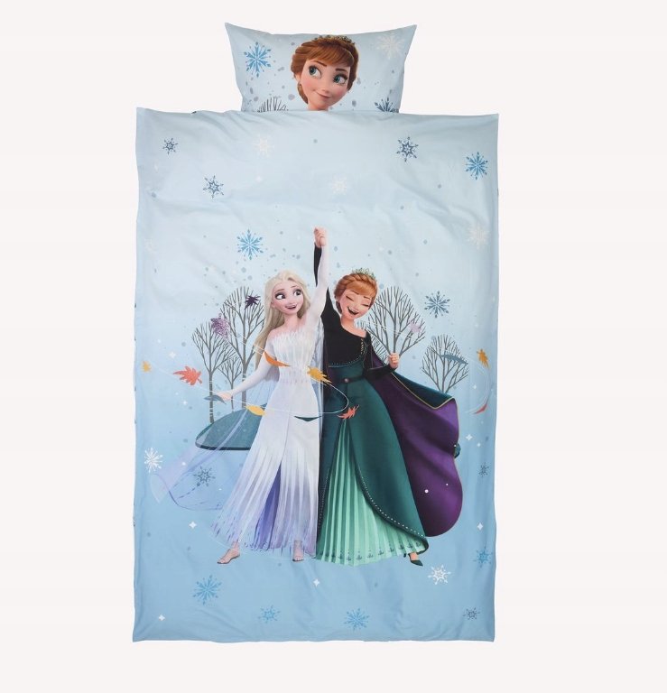 Jysk Komplet pościeli Frozen 140x200 jasnoniebieski