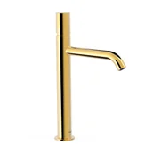 Baterie umywalkowe - Bateria umywalkowa nablatowa Tres Study złoty połysk 26130701OR - miniaturka - grafika 1