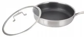 Patelnie - Patelnia Stalowa Głęboka Do Smażenia 28 Cm Z Pokrywą Nieprzywierająca Indukcja - miniaturka - grafika 1