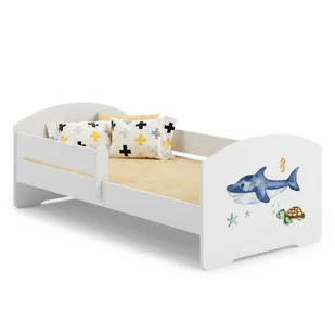 Łóżko dziecięce LUK z barierką 160x80 Rekin - Łóżka dla dzieci i młodzieży - miniaturka - grafika 1
