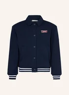 Kurtki damskie - Tommy Hilfiger Bluzon W Stylu Dresowym blau - miniaturka - grafika 1