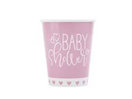 Baby shower i roczek - UNIQUE Kubeczki różowe na Baby Shower - 270 ml - 8 szt. U73366 - miniaturka - grafika 1