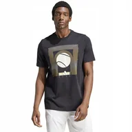 Koszulki męskie - Koszulka adidas Tennis ARC Tee IS2415 czarny L - miniaturka - grafika 1