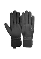 Rękawiczki - Reusch Unisex Power Stretch Touch-TEC krótkie zakończenie, szybkoschnące rękawice sportowe do biegania, jazdy na rowerze, wędrówek, ekran dotykowy rękawiczki zimowe, czarne, rozmiar 7,5, czarny - miniaturka - grafika 1