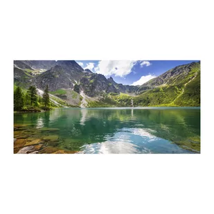 Foto obraz szklany Morskie oko Tatry - Obrazy i zdjęcia na płótnie - miniaturka - grafika 1