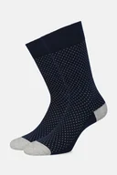 Skarpetki męskie - Skarpety Granatowe w Kropki - miniaturka - grafika 1