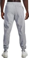 Spodnie sportowe męskie - Under Armour Under Armour Rival Fleece Graphic Joggers 1370351-011 szary XL - miniaturka - grafika 1