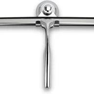 Myjki do okien - Skrobak do szklanych drzwi prysznicowych z uchwytem, ostrze silikonowe, 25 cm, srebrny - miniaturka - grafika 1