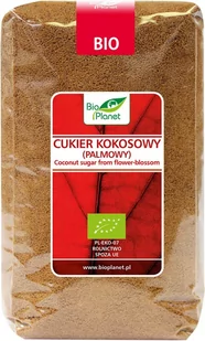 Bio Planet SERIA CZERWONA CUKIER KOKOSOWY (PALMOWY) BIO 1 kg - - Cukier i słodziki - miniaturka - grafika 1