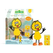 Zabawki do kąpieli - Postać do kąpieli Wielki Ptak Glo Pals - zestaw z dwiema kostkami sensorycznymi świecącymi w wodzie - miniaturka - grafika 1