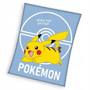 Koc pluszowy Pokemony (086884) 130cm x 160cm Pokemon Pikachu - Koce i narzuty dla dzieci - miniaturka - grafika 1