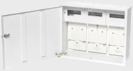 Rozdzielnie elektryczne - Rozdzielnica P/T licznikowa 3x1F drzwi pełne z zamkiem + miejsce na 18 zabezpieczeń RW-S-3L-18"Z" - miniaturka - grafika 1