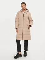Odzież trekkingowa damska - Whistler Kurtka puchowa Amaret W Long Puffer W234603 Beżowy Regular Fit - miniaturka - grafika 1