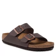 Klapki i japonki damskie - Birkenstock Klapki Arizona 051101 Dunkelbraun - miniaturka - grafika 1