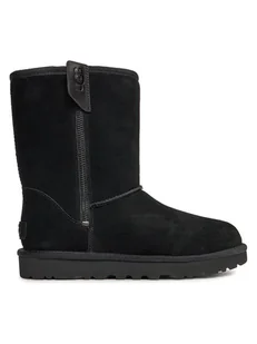 UGG Skórzane botki "Classic Short" w kolorze czarnym - Botki damskie - miniaturka - grafika 1