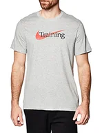 Koszulki męskie - Nike Męski T-shirt Dri-fit Dk Grey Heather S - miniaturka - grafika 1