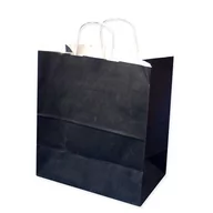 Opakowania i torebki na prezenty - Torebka prezentowa 305x170x340mm, czarna/paczka 10szt - miniaturka - grafika 1