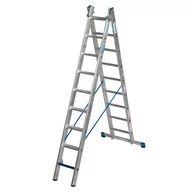 Rusztowania - Drabina rozstawno-przystawna stopnie/szczeble 2x9 131638 - miniaturka - grafika 1